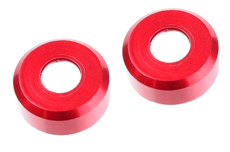 Corally HDA Suspension Arm Insert, Outer, Spacer 2.5mm, Red, 2pcs 00180-1040