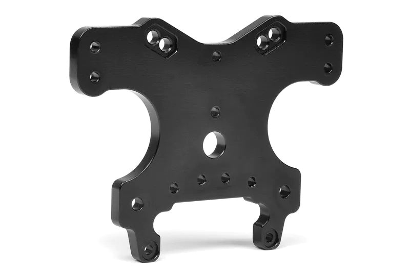 Corally Shock Tower - SC - Front - Aluminum - 5mm - Black | RC Upgrade Component