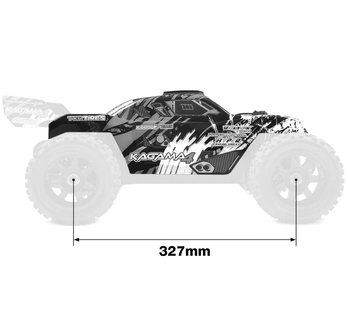 Corally Polycarbonate Body - Kagama 4 - Clear / Pre-Cut | RC Body Shell Replacement