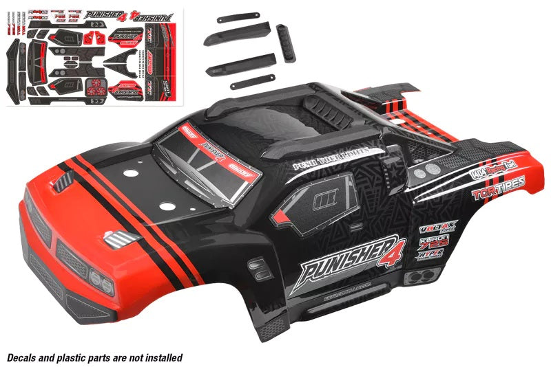 Corally Polycarbonate Body - Punisher 4 - Painted / Pre-Cut | RC Body Shell Replacement