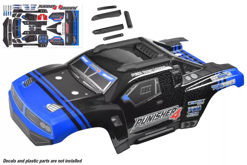 Corally Polycarbonate Body - Punisher 4 - Painted / Pre-Cut | RC Body Shell Replacement