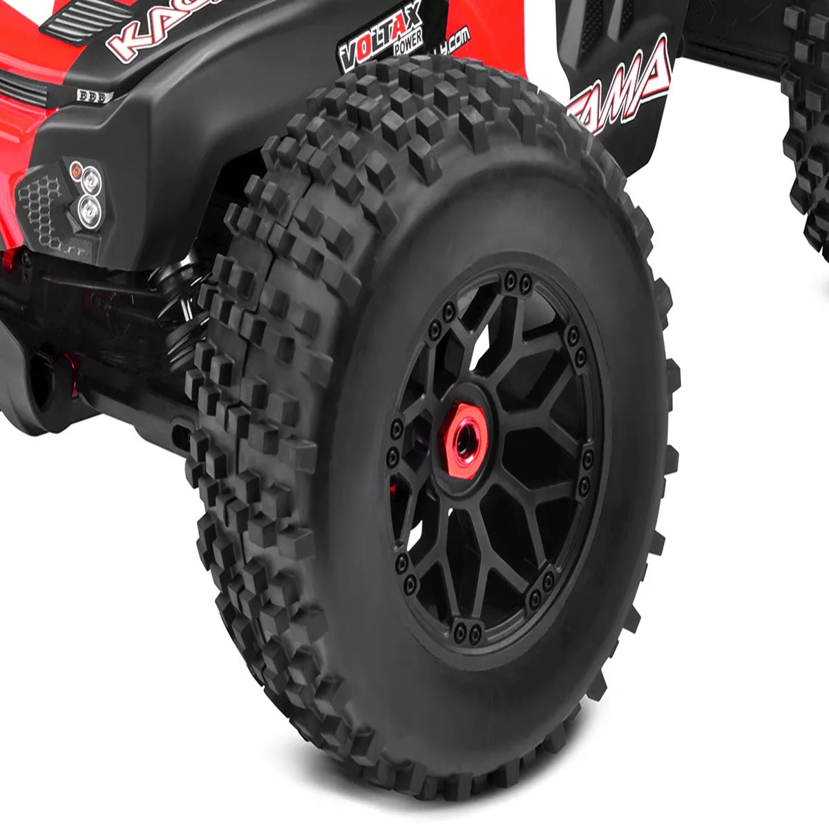 Corally Off-Road 1/8 Monster Truck Tires Gripper Pre-Glued Black Rims Pair