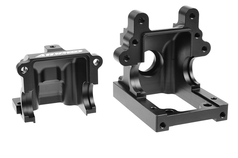 Corally Gearbox Case Set - Swiss Made 7075 T6 - Black - Set