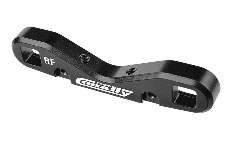 Corally Suspension Arm Mount HD, RE-FR, 8mm, Aluminum, Black RC Replacement Part