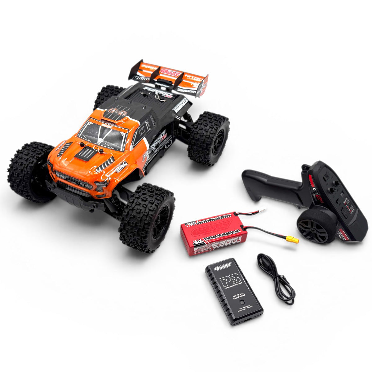 Team Corally Furago XD 1/12 4WD RTR Monster Truck Orange - 2S LiPo Ready