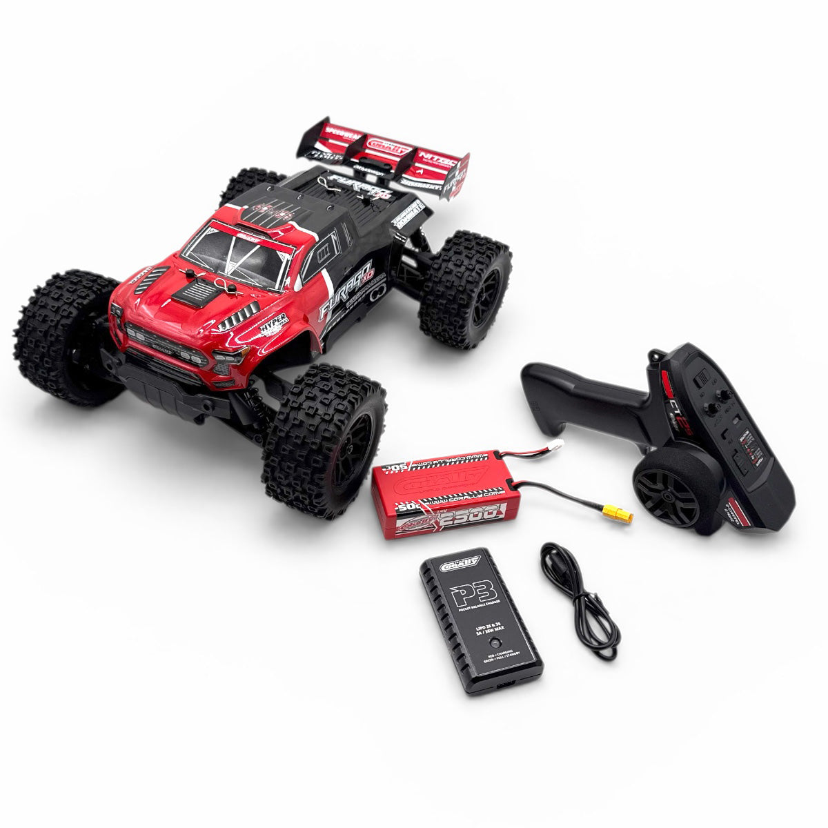 Team Corally Furago XD 1/12 4WD RTR Monster Truck Red - 2S LiPo Ready