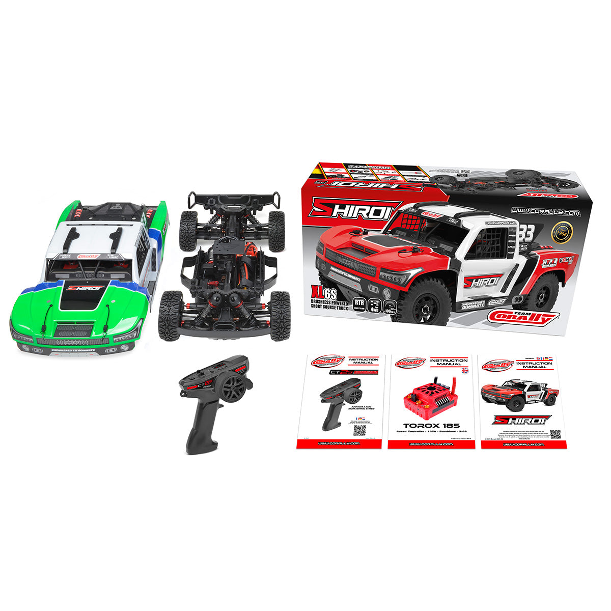 Corally Shiroi XP6 1/8 6S Short Course Truck, RTR Version, Green 00278-G