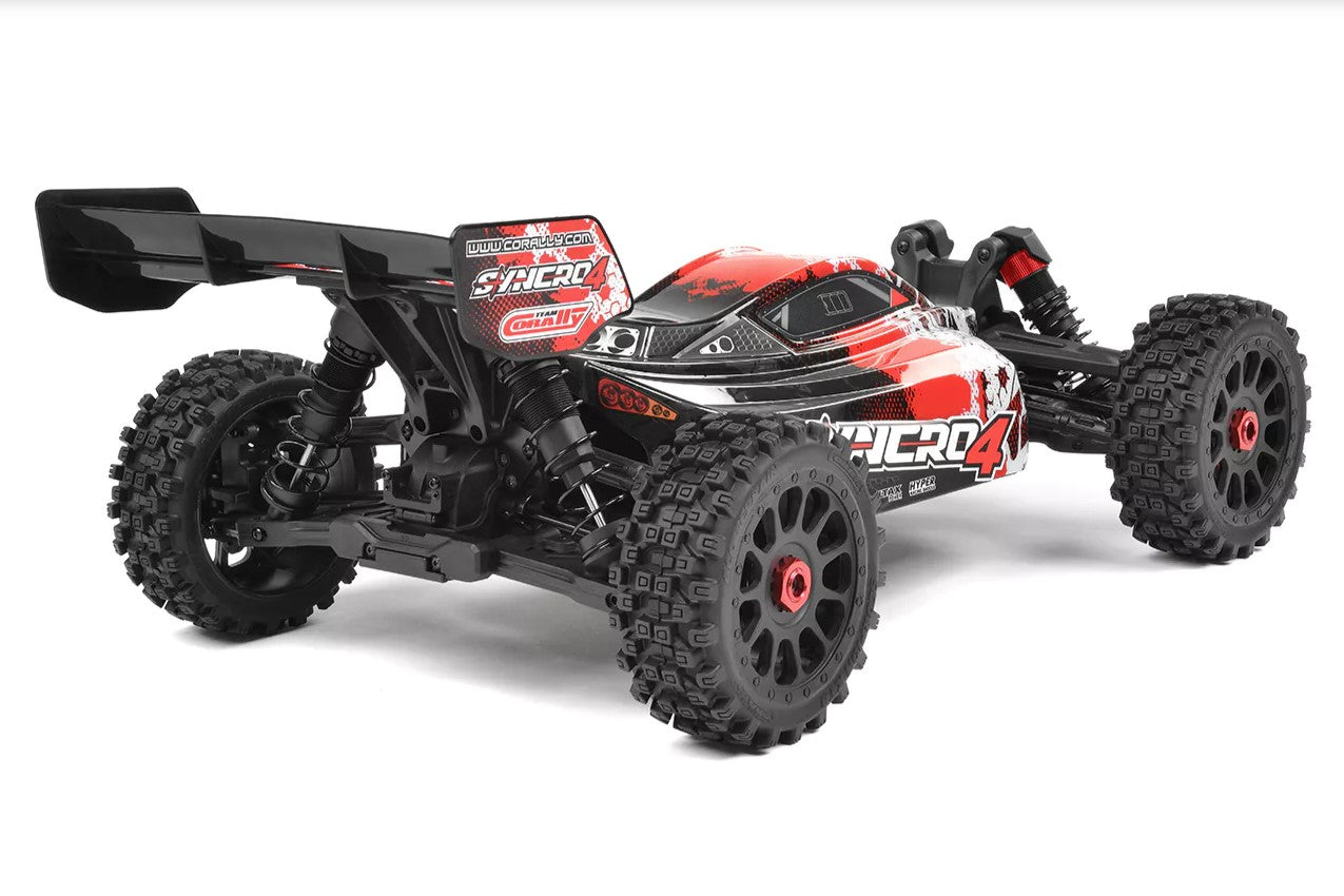 Corally Syncro-4 1/8 4S Brushless 4WD Off Road Buggy RTR - Red COR00287-R