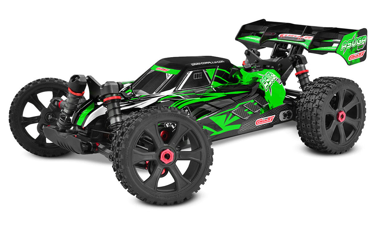 Corally Asuga XLR 6S Roller 4WD 1/7 Scale Buggy Kit Green