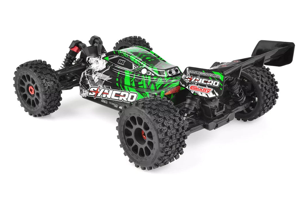 Corally Syncro 2WD 1/8 3-4S Brushless Off Road Buggy, RTR, Green 00289-G
