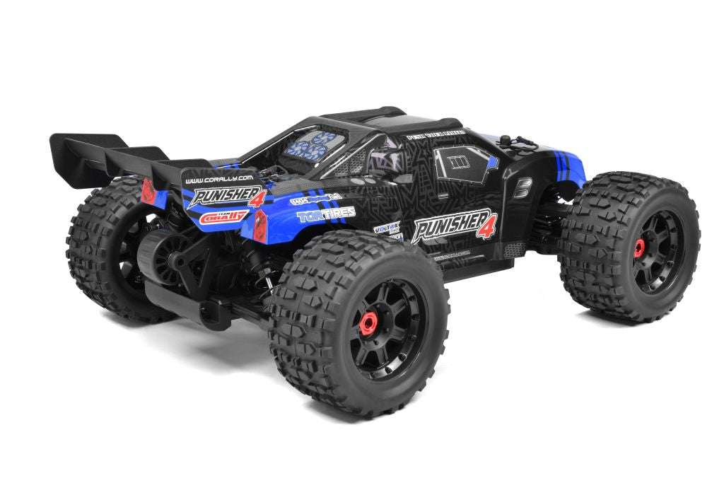 Corally Punisher 4S 1/10 Monster Truck 4WD RTR Version, Blue 00292-B