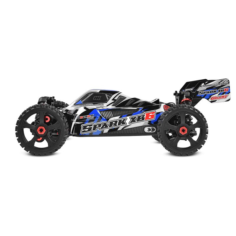 Team Corally Spark XB6 1/8 6S 4WD Basher Buggy Roller Chassis Blue