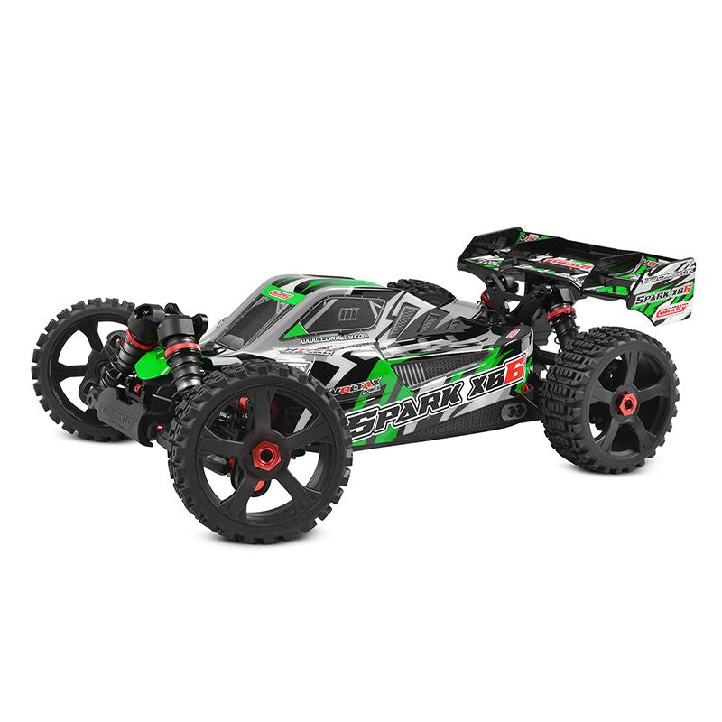 Team Corally Spark XB6 1/8 6S 4WD Basher Buggy Roller Chassis Green