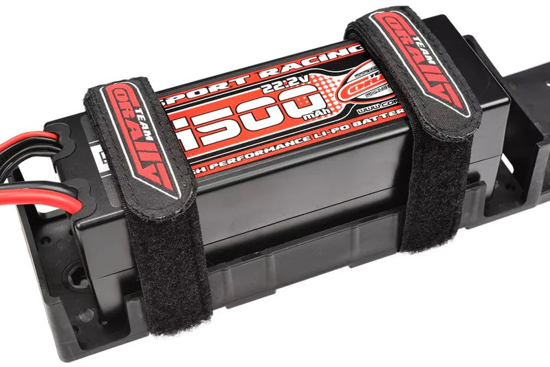 Corally Pro Battery Straps - 300x20mm - Metal Buckle - Silicone | RC Accessory