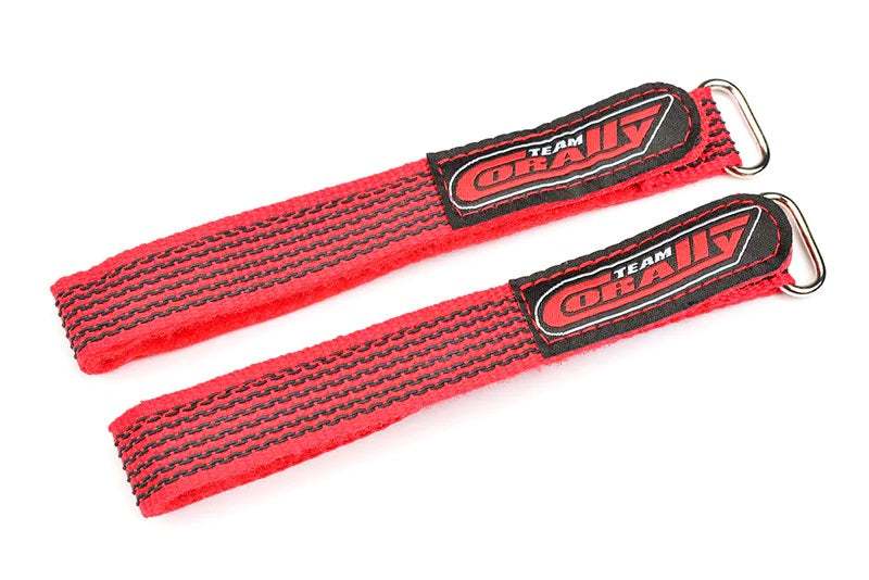 Corally Pro Battery Straps - 300x20mm - Metal Buckle - Silicone | RC Accessory