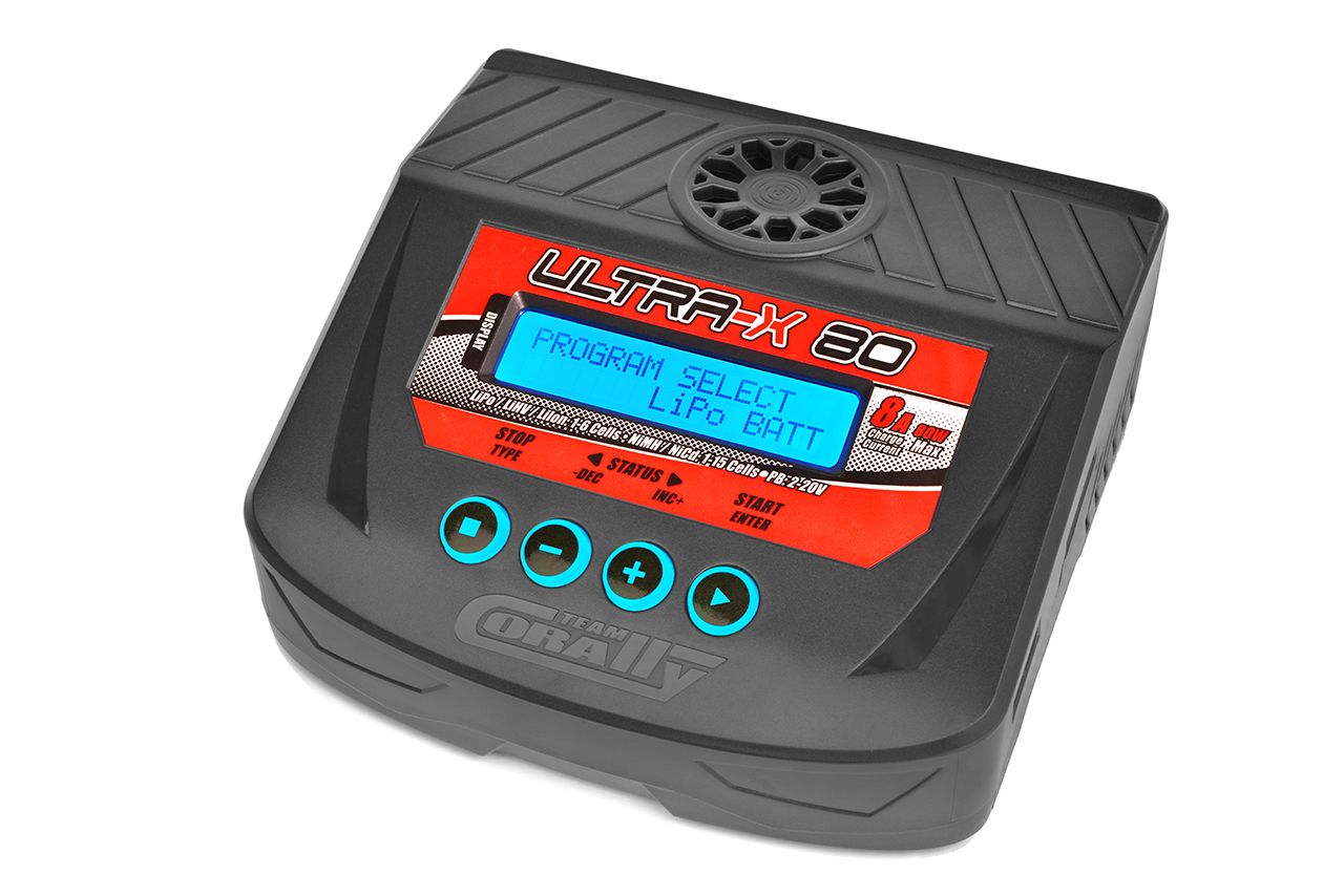 Corally Ultra-X 80 AC/DC Balance Charger, 80W, 1-6S Lixx, 1-15 51025