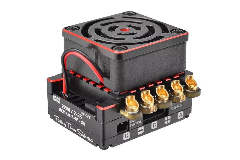 Corally CMM‑10 Racing Controller – 2–3S • 220A • 6–7.4V / 5A BEC (53030)