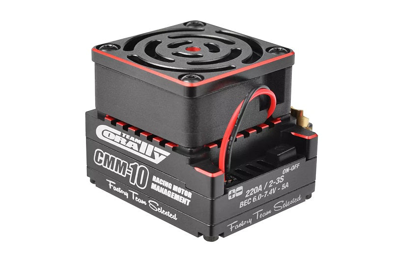 Corally CMM‑10 Racing Controller – 2–3S • 220A • 6–7.4V / 5A BEC (53030)