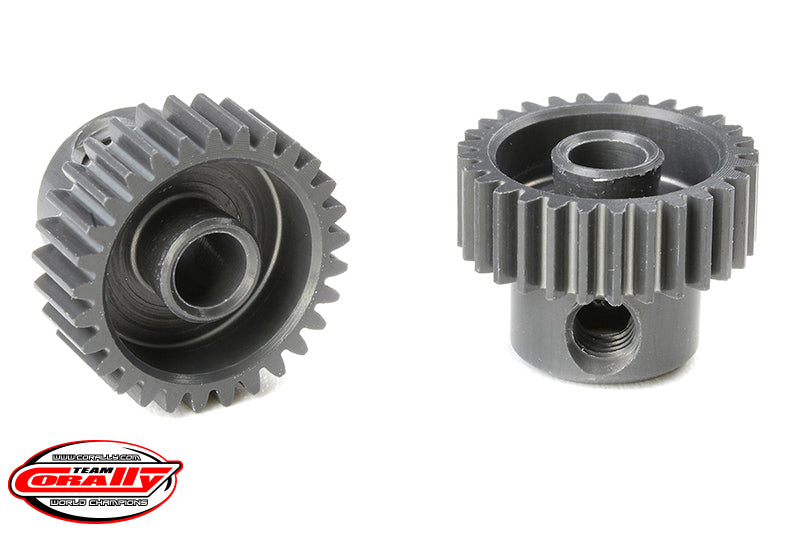 Corally 64DP 29T Short Pinion Gear – Hard-Anodized 7075 Aluminum Race Pinion