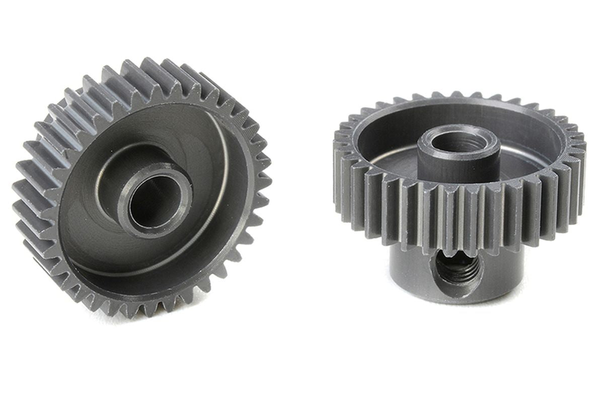 Corally 64DP 35T Short Pinion Gear – Hard-Anodized 7075 Aluminum Race Pinion