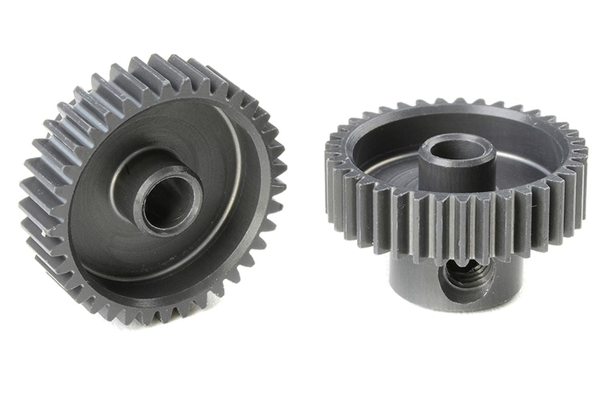 Corally 64DP 37T Short Pinion Gear – Hard-Anodized 7075 Aluminum Race Pinion