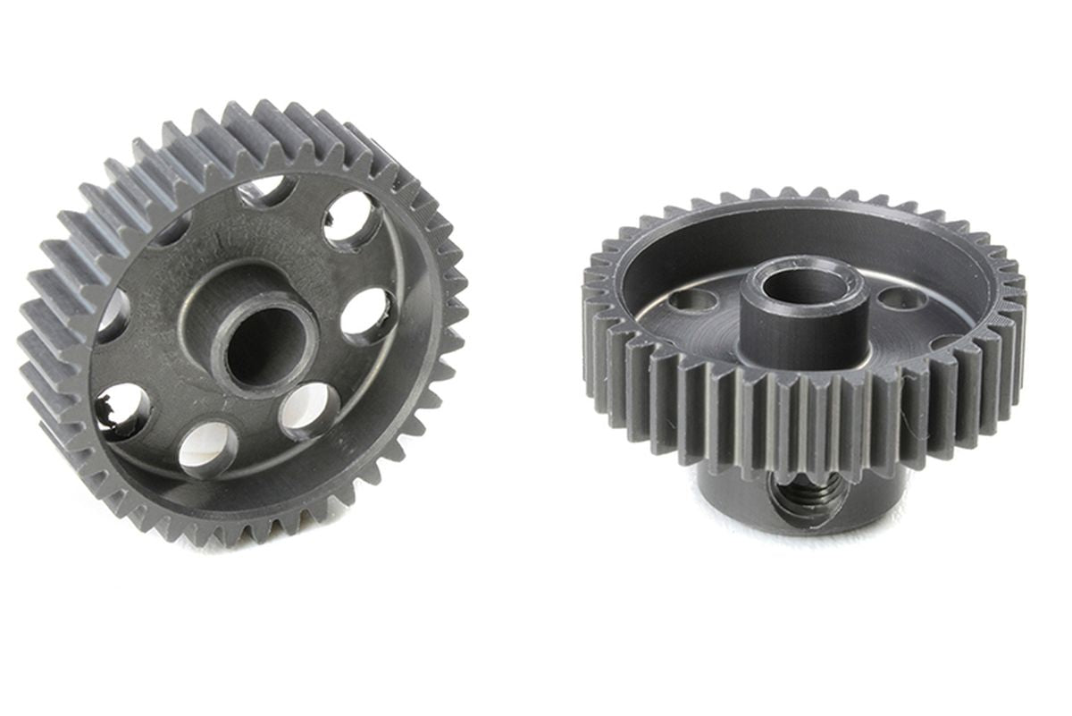 Corally 64DP 40T Short Pinion Gear – Hard-Anodized 7075 Aluminum Race Pinion