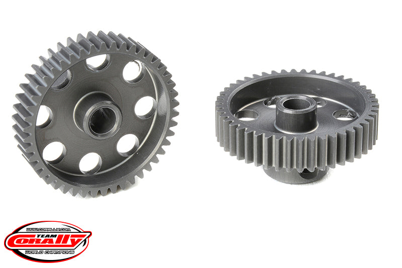 Corally 64DP 46T Short Pinion Gear – Hard-Anodized 7075 Aluminum Race Pinion