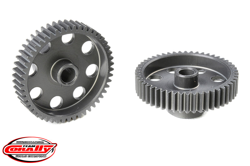 Corally 64DP 50T Short Pinion Gear – Hard-Anodized 7075 Aluminum Race Pinion