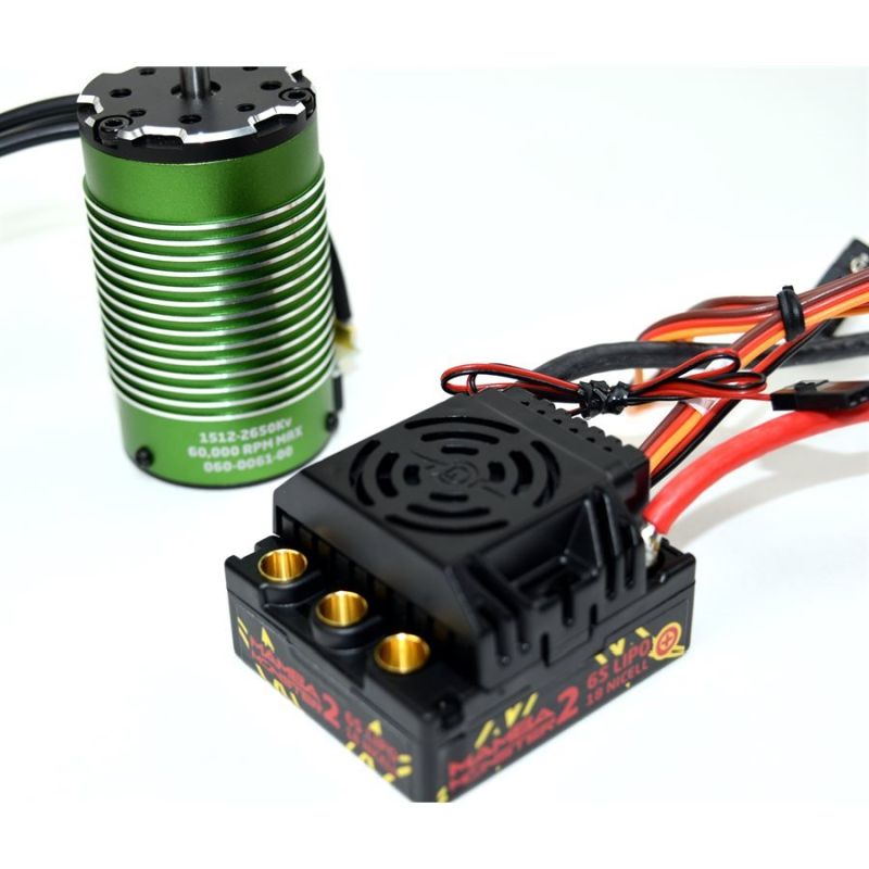 Castle Creations Monster 2 1:8th 25V ESC Waterproof w/2650KV V2 Motor 010-0108-06