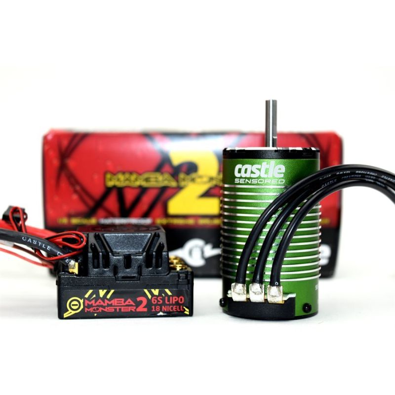 Castle Creations Monster 2 1:8th 25V ESC Waterproof w/2650KV V2 Motor 010-0108-06