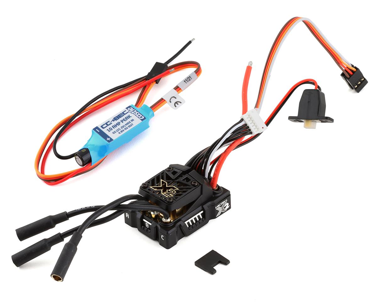 Castle Creations Mamba Micro X2 Waterproof 1/18th Scale Brushless ESC withCSE010-0004-00 10A