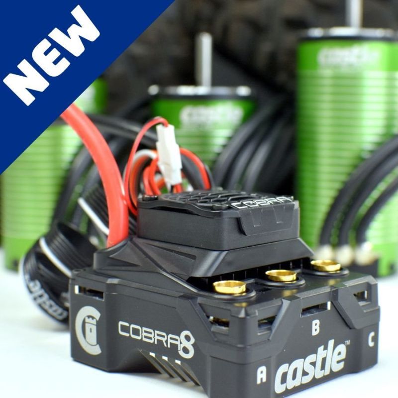 Castle Creations Cobra 8, 25.2V ESC, w/ 1512-2650KV V2 Sensored Motor 010-0172-05