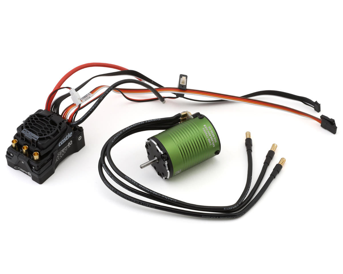 Castle Creations Cobra 10 6S 1/10 Brushless Combo w/1406 Sensored Motor (7700kV) 010-0174-04