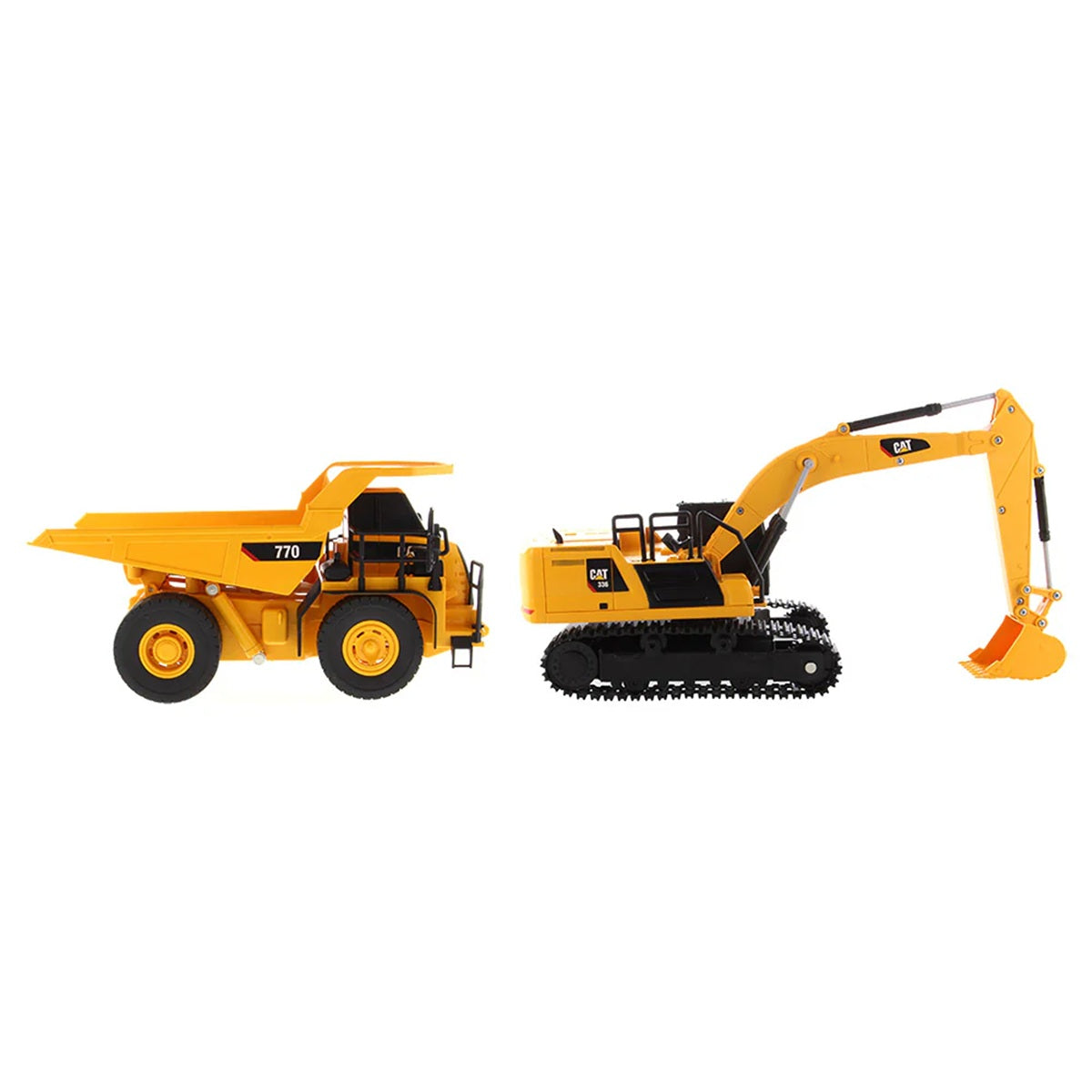 Diecast Masters 1:35 RC Cat 336 Hydraulic Excavator + 770 Mining Truck