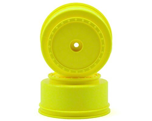 DE Racing Borrego SC Wheels, Yellow (4) for TLR TEN-SCTE, 22SCT & Tekno SCT410