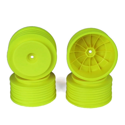 DE Racing Speedline Plus SC Wheels - Assoc S5M - SC10/Yellow/4pcs