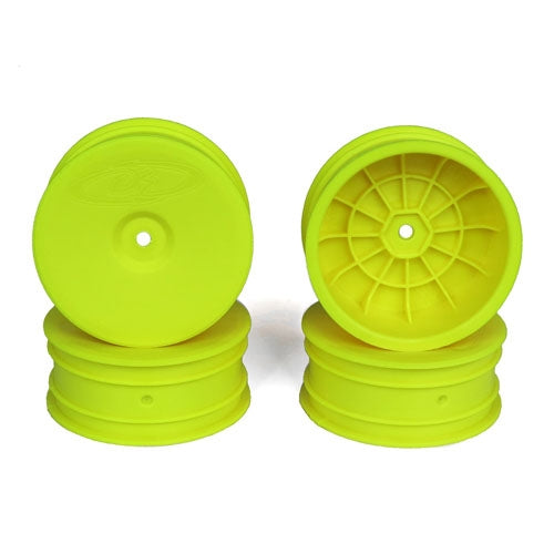 DE Racing Speedline Buggy Wheels - Assoc B6/Kyosho RB6/Front/Yellow/4pc