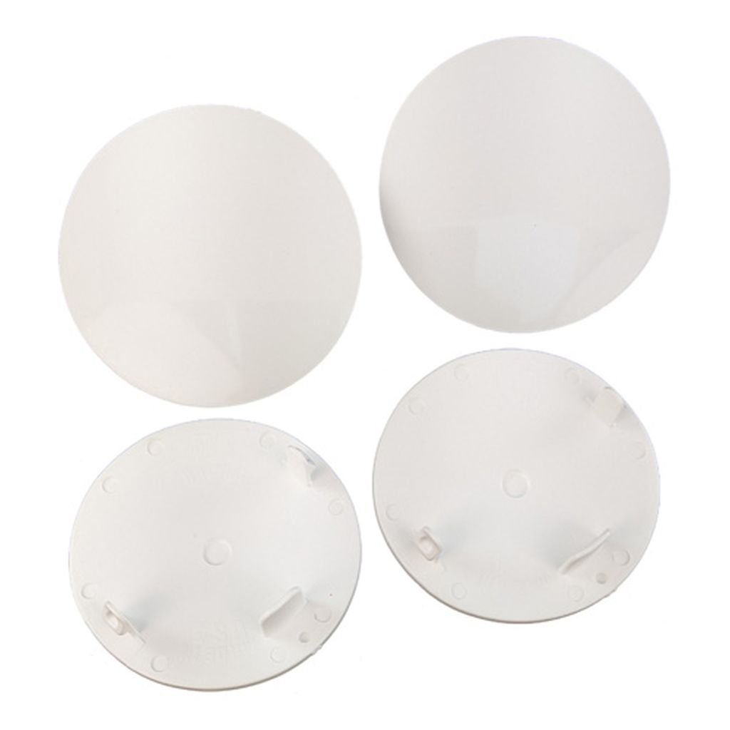 DE Racing Snap - In Mud Plugs for Speedway Wheels (White)