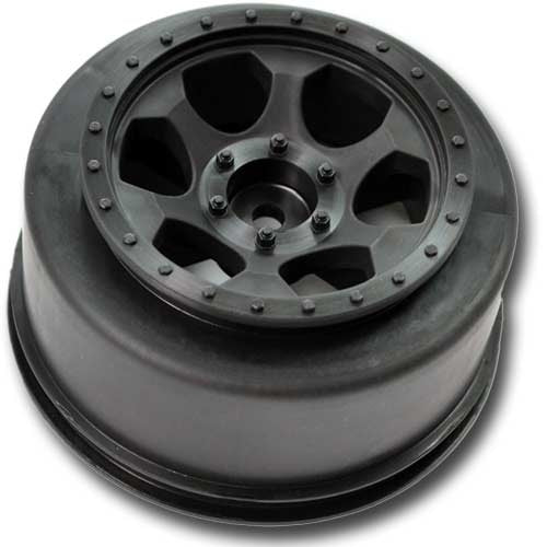 DE Racing Trinidad SC Wheel - Traxxas Slas Front/Black/4pcs