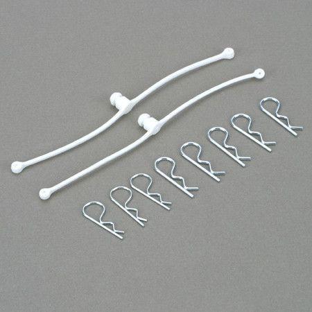 Dubro Body Klip Retainers-White 2246 Default Title