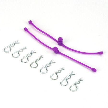 Dubro Body Klip Retainers-Purple 2250 Default Title