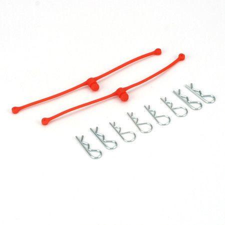 Dubro Body Klip Retainers-Orange 2252 Default Title