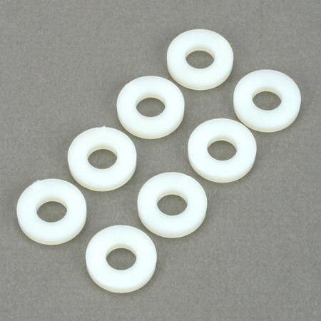 Dubro #4 Nylon Flat Washer 8/pkg 635 Default Title