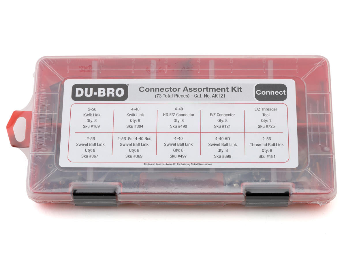 Dubro Connector Assortment Kit, 73pcs AK121