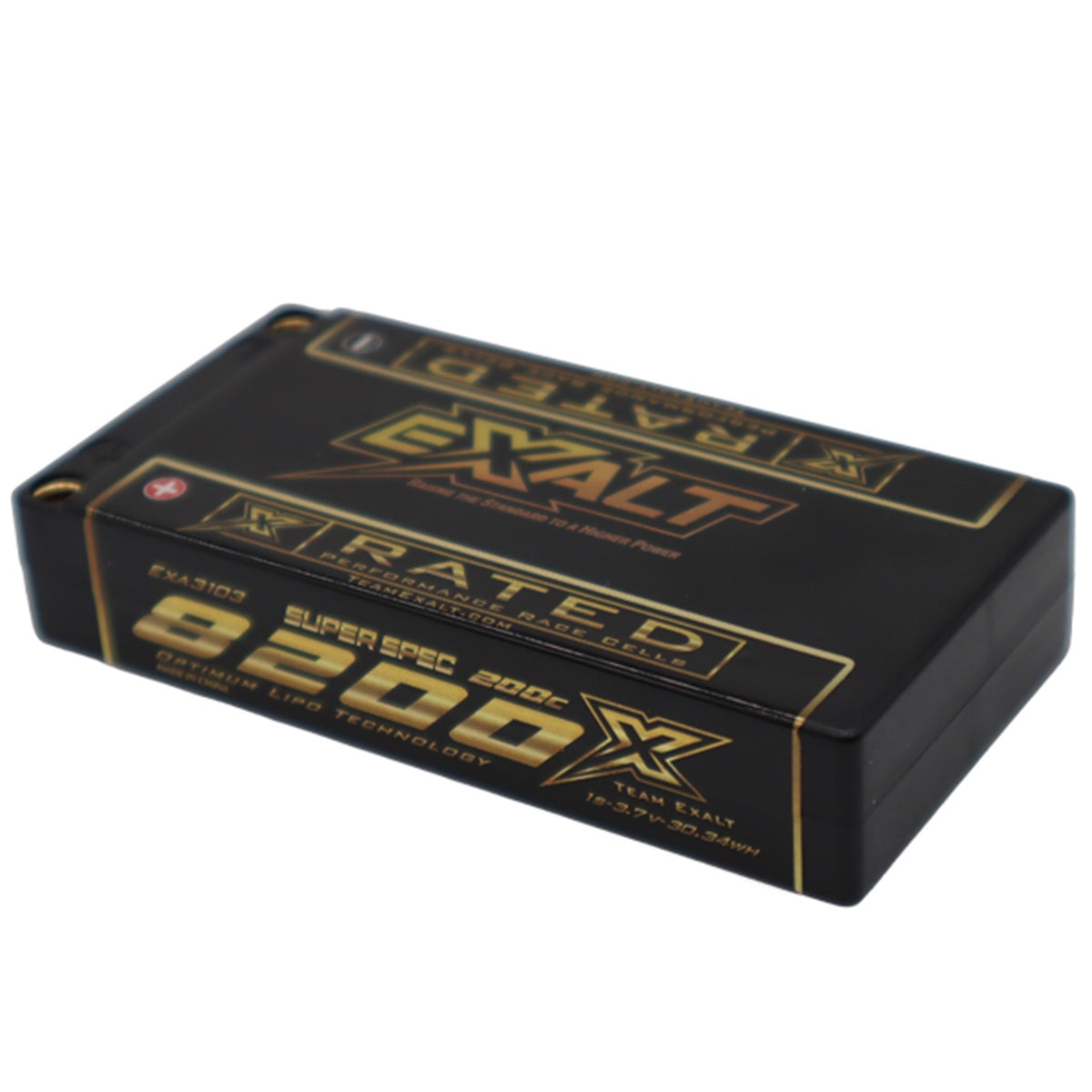 Exalt X-Rated 1S 200C Low IR 8700mAh Hardcase LiPo Battery for 1/10 Racing