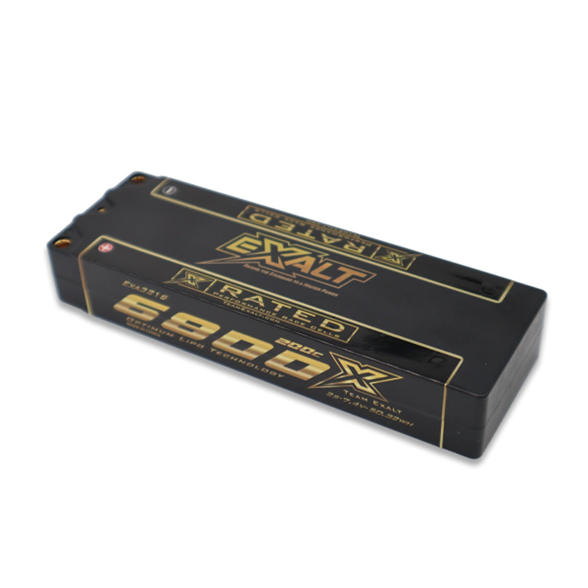 Exalt X-Rated 2S 200C 6800mAh LCG Stick Hardcase LiPo Battery for 1/10 RC Racing