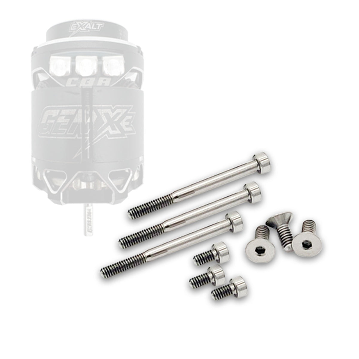 Exalt Gen-X Titanium Motor Screw Kit - Grade 5 Upgrade Hardware