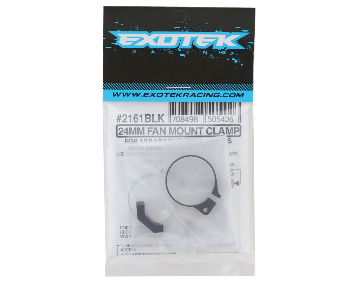 Exotek Racing 24mm Mini Fan Mount Clamp-On 7075 for 24mm Diameter Motors