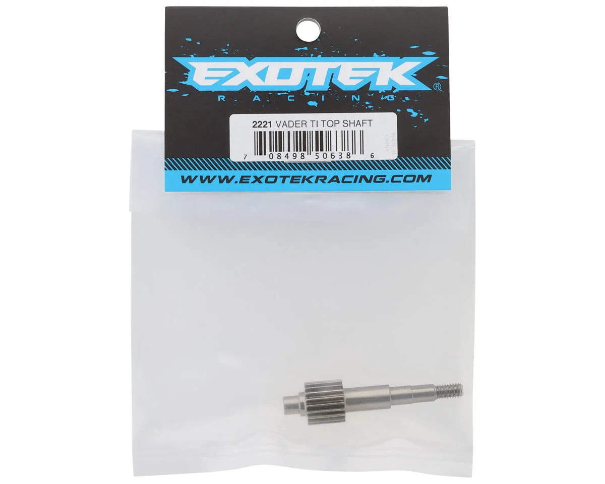 Exotek Racing Vader Titanium Top Shaft, Heavy Duty Top Shaft 2221