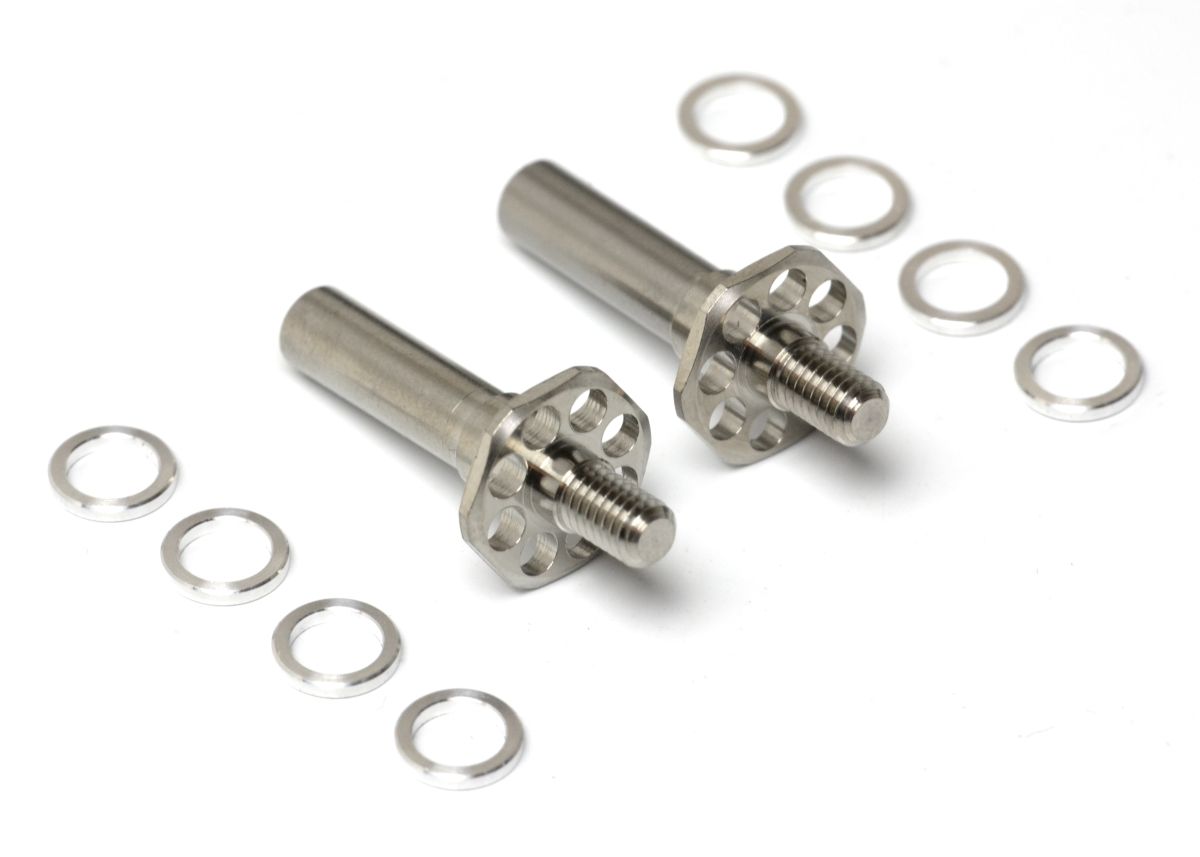 Exotek Vader Sprint Ti5 Adjustable Titanium Front Axles – +4mm/-4mm Width Tuning